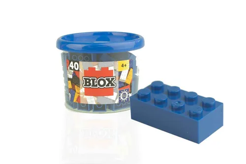 Blox Blox 40 Bausteine 2 x 4 Noppen kompatibel mit Lego Spielbausteine