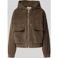 ONLY Cord-Jacke Kenzie grün L (40) - Funktionsjacke aus 98% Baumwolle und 2% Elasthan, ideal für Outdoor-Aktivitäten und stylische Freizeitlooks.