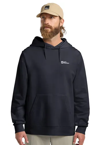 JACK WOLFSKIN ESSENTIAL HOODIE M Herren Kapuzenpullover - Schlichte Eleganz trifft auf Komfort. Der ESSENTIAL HOODIE aus 100% Baumwolle bietet atmungsaktive Eigenschaften und ist ideal für den täglichen Gebrauch.