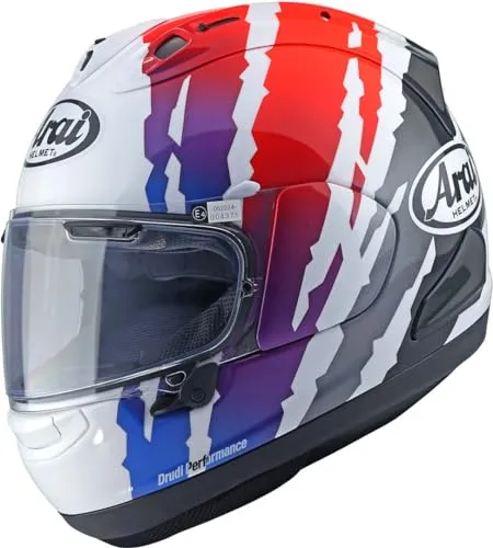 Arai RX-7V Evo Motorrad Helm Blade Rot/Weiß/Blau M in rot von Arai Helmet