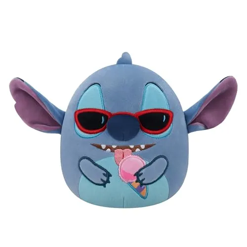 Squishmallows SQDI01086 - Stitch mit Eiswaffel 25 cm, offizielles Jazwares Plüsch, superweiches Kuscheltier