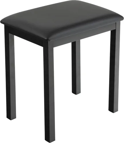 FunKey B100 Klavierbank schwarz - Zubehör für Tasteninstrumente, hochwertige Klavierbank mit stabilen Metallbeinen und eleganter Kunstleder-Sitzfläche für optimalen Komfort beim Spielen.