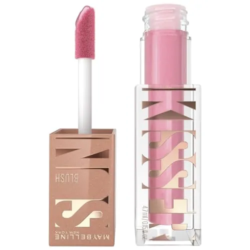 Maybelline New York Sunkisser Blush, Flüssiger Blush für sonnengeküssten Glow, Mit lichtreflektierenden Perlen und Pigmenten, Zartschmelzende Formel mit Vitamin E, 05 Sol Search, 4,7 ml