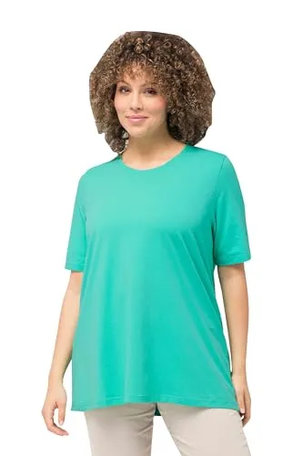 Ulla Popken, Damen, große Größen, T-Shirt, A-Linie, Rundhalsausschnitt, Halbarm