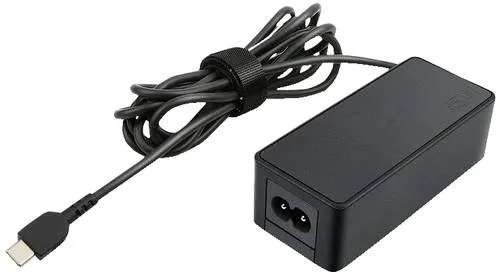 Lenovo USB-C 45W AC Adapter - Netzteil für Laptops, 45 Watt Leistung, ideal für schnelles Laden von Lenovo IdeaPad Modellen und Flex 5 Chrome 13, kompakt und tragbar.