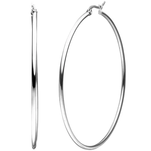 JOBO Creolen Edelstahl Ohrringe 60 mm