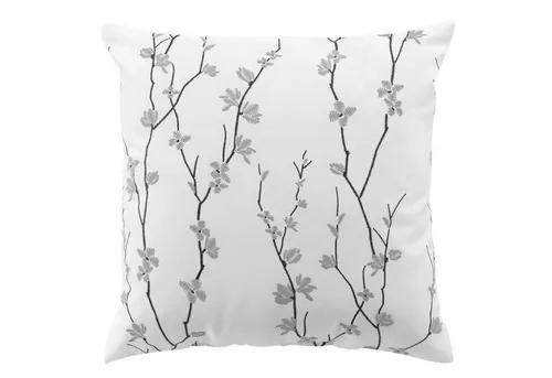 Douceur d'intérieur Dekokissen SAKURA, 45 x 45 cm - Elegantes Zierkissen im Japandi-Stil mit Kirschzweigmuster. Ideal für stilvolle Inneneinrichtungen, bietet Komfort und vielseitige Arrange Möglichkeiten für jedes Zuhause.