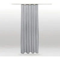 Bestlivings Dekoschal Noella mit Universalband Transparent 140 cm x 245 cm Grau