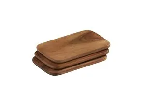 Zassenhaus Schneidebrett-Set , Akazie , Holz , 3-teilig , Akazie , 15x3x22 cm , Küchenzubehör, Schneidebretter