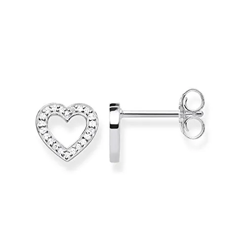 Thomas Sabo Ohrstecker Herzen Groß 925 Sterling Silber H1945-051-14 - Ohrringe für Damen, aus 925er Sterlingsilber, ideal zum Kombinieren mit anderen Schmuckstücken und ein perfektes Geschenk für besondere Anlässe.