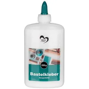Ideen-mit-Herz Alleskleber Bastelkleber, 250g, ohne Lösungsmittel, transparent