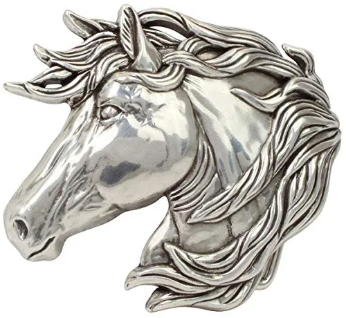BELTINGER Gürtelschnalle Pferd 4,0 cm in silber von BELTINGER