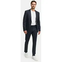 JEFF Herren JFLuke Anzug Set 2-teilig | Elastischer Regular Fit Anzug für Männer Herringbone Raven, Größe 52 - Hochwertig verarbeiteter 2-teiliges Anzug-Set für optimalen Komfort. Vielseitig kombinierbar mit Hemden oder Pullovern. Ideal für stilvolle Auftritte im Alltag!