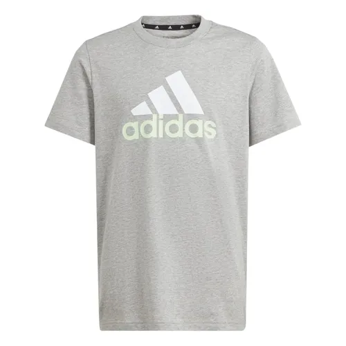 adidas Freizeit-Tshirt Essentials Two-Color Big Logo (100% Baumwolle) grau/weiss Kinder, Größe: 152