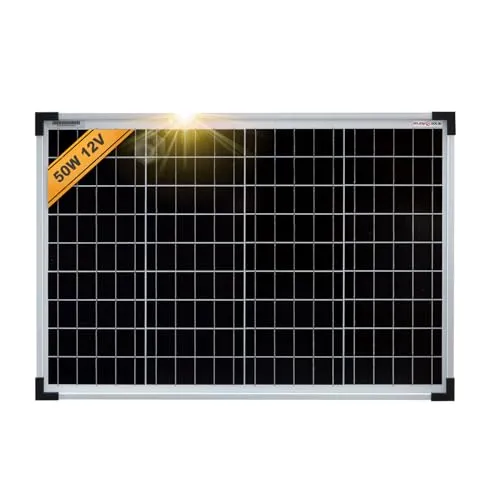 enjoy solar® 50W Monokristallines Solar Panel für Wohnmobile und Boote - Monokristallines Solarmodul mit über 21,5% Wirkungsgrad, ideal für autarke Energieversorgung in Wohnmobilen, Booten und Gartenhäusern. Wetterfest und TÜV-zertifiziert für maximale Effizienz.