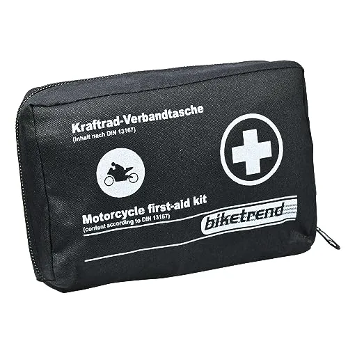cartrend Verbandtasche Motorrad 19.5 x 5 x 12cm, Schwarz
