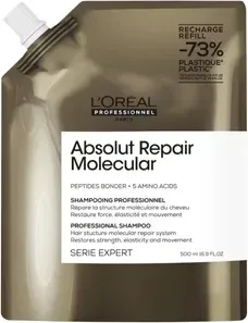 L'Oréal Professionnel Serie Expert Absolut Repair Shampoo Refill 500 ml - Professionelles Shampoo für geschädigtes Haar, bietet intensive Pflege und sorgt für geschmeidiges, glänzendes Haar. Ideal für den Salon- und Heimgebrauch.