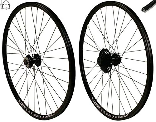 Redondo 27,5 Zoll Laufrad Set VR + HR Disc Felge Black + 9 Fach Kassette