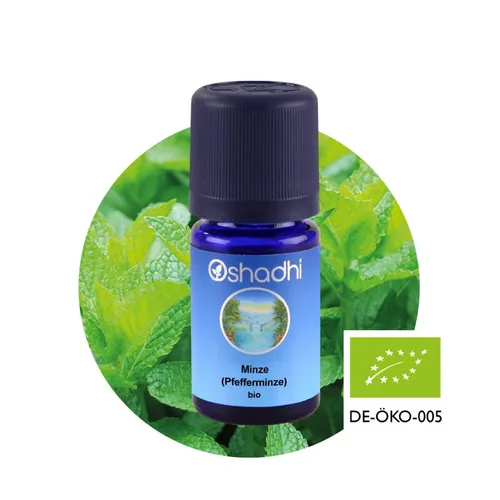 Oshadhi Pfefferminze bio 5ml ätherisches Öl 100% naturreine Qualität