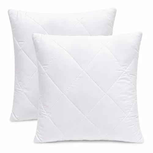 Makimoo Kopfkissen 2er Set, Kissen für Bett und Dekokissen, Polyester Innenkissen Füllkissen for Sofakissen Zierkissen (40 x 40 cm)