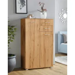priess Kombikommode - Moderne Kombikommode für Wohnbereich, Schlafzimmer oder Flur. Mit verstellbaren Böden und Metalllaufleisten für optimalen Stauraum und ein harmonisches Wohnambiente.