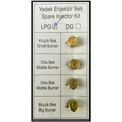 Universal LPG 50 Mbar Düsensatz für Gasherd - Düsensatz für Gasherd, Gaskochfeld und Gasbackofen, ideal für effiziente Flüssiggas-Nutzung und hohe Flexibilität beim Kochen, perfekt für Zuhause und Camping.