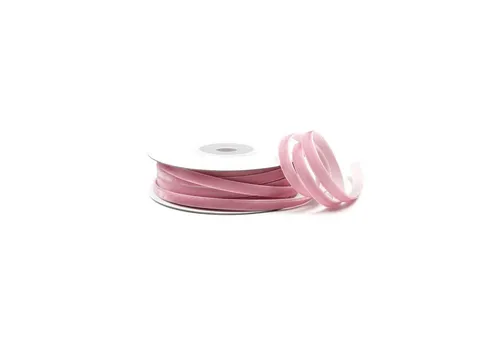 Creativery Samtband, Samtband 6mm x 10m Rolle Altrosa