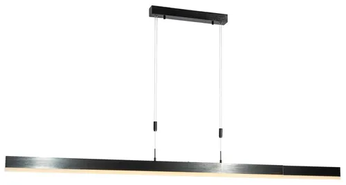 Produktbild QAZQA Verstellbare Pendelleuchte Schwarz mit dimmbarer LED