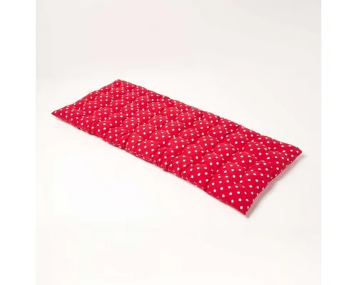 Homescapes Stuhlkissen 2-Sitzer Bankauflage, rot