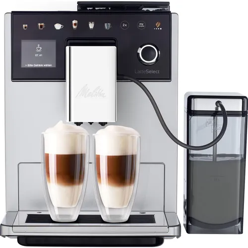 Melitta Latte Select F630-201 Kaffeevollautomat, silber von Melitta