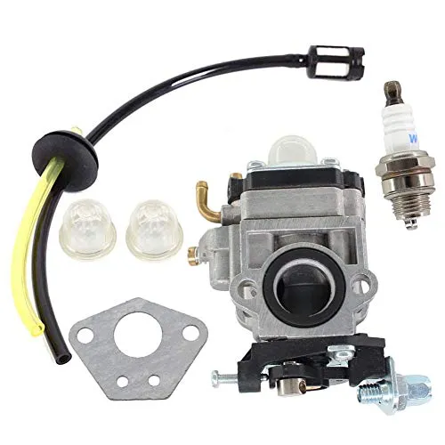 AISEN Vergaser & Benzinschlauch mit Filter Zündkerze für Timbertech MS52-2TL Motorsense Freischneider 3PS 52ccm