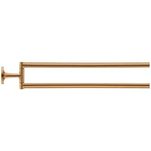 Duravit Handtuchhalter Starck T zweiarmig - Bronze gebürstet - Eleganter Handtuchhalter aus gebürstetem Messing, ideal für moderne Badezimmer und sorgt für stilvolle Ordnung.