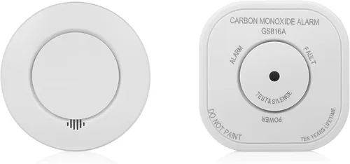 Smartwares Funk Rauchmelder & CO Warnmelder Set - Rauchmelder und Kohlenmonoxidmelder in einem Set, sorgt für maximale Sicherheit in Ihrem Zuhause mit 85db Alarm und einfacher Installation.