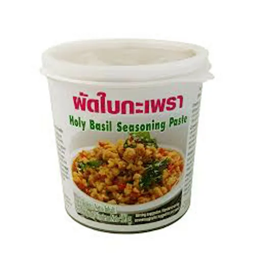 LOBO Würzpaste mit Basilikum 400g - Kräuter Würzpaste mit 15% Basilikum, ideal für authentische thailändische Gerichte wie Pad Bai Kaprao. Einfache Zubereitung und halāl-zertifiziert.