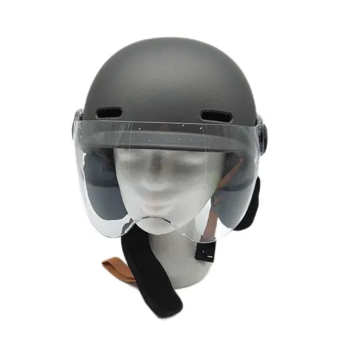 CASR Glow-Helm LED Schutzhelm Urban Mobilität EPI grau Größe M