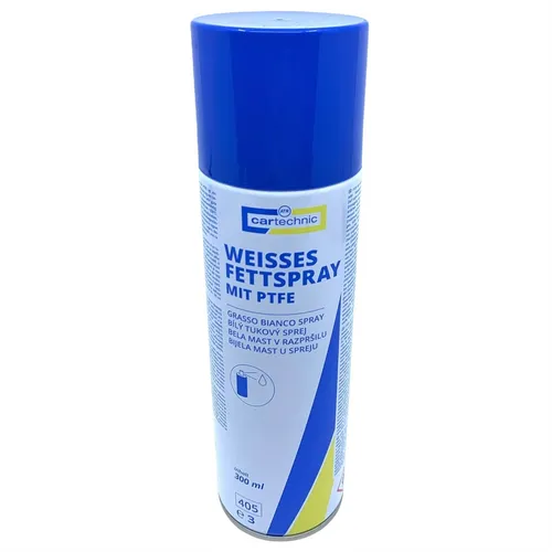 Cartechnic Weisses Fettspray mit PTFE schmiert & pflegt 300ml