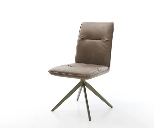 DELIFE Polsterstuhl Vinjo-Flex, 360° drehbar mit Wippfunktion