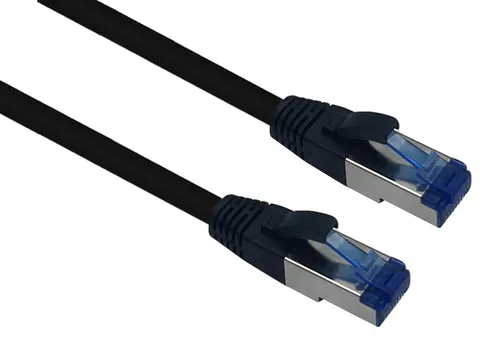 helos Outdoor Patchkabel S/FTP Cat 6a schwarz 2,0m