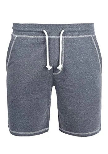 !Solid Toljan Herren Sweatshorts Kurze Hose Jogginghose Mit Melierung Und Kordel Regular Fit, Größe:XL, Farbe:Insignia Blue Melange (8991)
