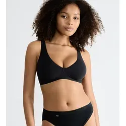 Sloggi Basic+ Soft Bra Black - Funktionsunterwäsche für Damen, bequemer Soft Bra aus atmungsaktiver Baumwolle, ideal für den täglichen Komfort.