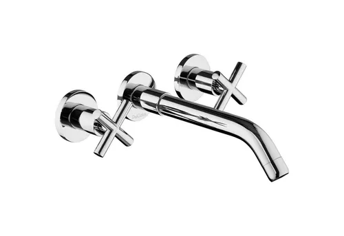 PaulGurkes Unterputzarmatur PG14T7 - Wannenarmatur aus massivem Messingguss, hochwertig verchromt, mit langlebigen Keramikventilen für präzisen Wasserfluss und einfache Montage.