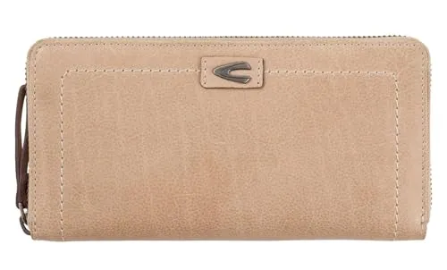 camelactive bags Tarma Damen Geldbörse - Sand, one size - Damen-Geldbörse aus hochwertigem Leder mit praktischem Reißverschluss, ideal für stilbewusste Frauen, die Funktionalität und Design schätzen.
