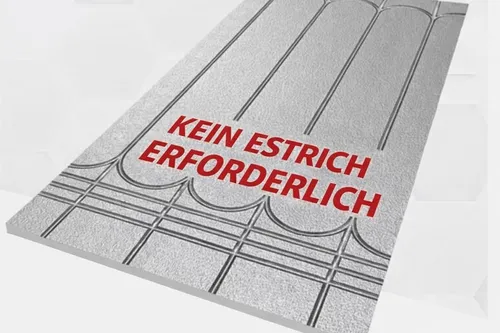 Fußbodenheizung 0,72 m² – 20mm 16er Rohr Trockenbau