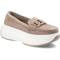 Beige Halbschuhe Filippo Plateauschuhe, 40 - Sneaker mit trendigem Plateau, ideal für einen modischen Look und hohen Tragekomfort.