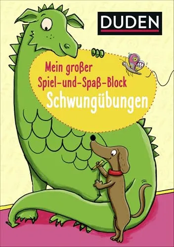 Duden: Mein großer Spiel-und Spaßblock: Schwungübungen: Erste Buchstaben und Schreibübungen (Rätselblock Kindergarten ab 4 Jahren, Band 2)