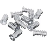 vidaXL Schraube 12 Stk Silber M6 x 12 mm Eisen 864485