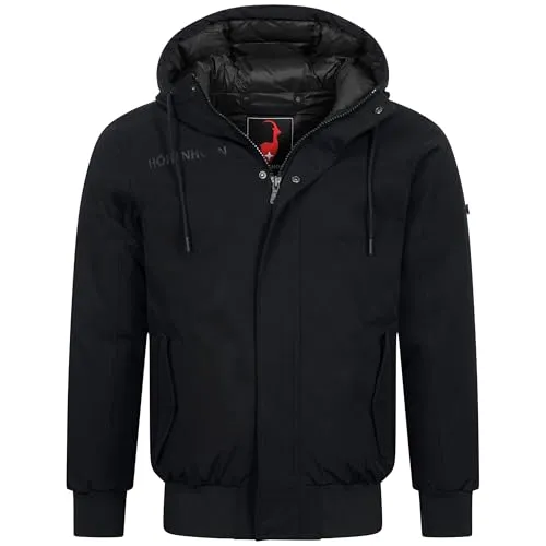 Höhenhorn Alpwall Herren Winter Jacke Gefüttert Schwarz Gr. XL