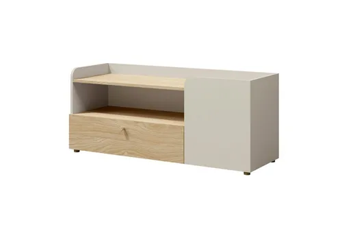 Deine Möbel 24 TV-Board YOGI 12 – Modernes TV-Möbel für Ihr Wohnzimmer - Das TV-Board YOGI 12 bietet praktischen Stauraum mit einer Schublade und offener Ablage. Hergestellt aus robustem Laminat, überzeugt es durch Langlebigkeit und stilvolles Design, ideal für jedes moderne Wohnzimmer.