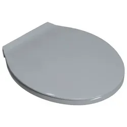 Toto Germany WC-Sitz Exklusiv mit Edelstahl-Befestigung - Hochwertiger Duroplast WC-Sitz in Manhattan-Farbe, ausgestattet mit langlebiger Edelstahl-Befestigung für eine stilvolle und robuste Lösung im Badezimmer.