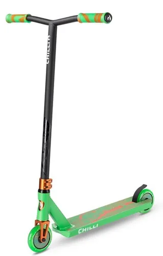 Chilli Stuntscooter Critter Chameleon - Cityroller für Fortgeschrittene, ideal für Stunts und Tricks mit einzigartigem Chameleon-Design und nur 3,8 kg Gewicht.
